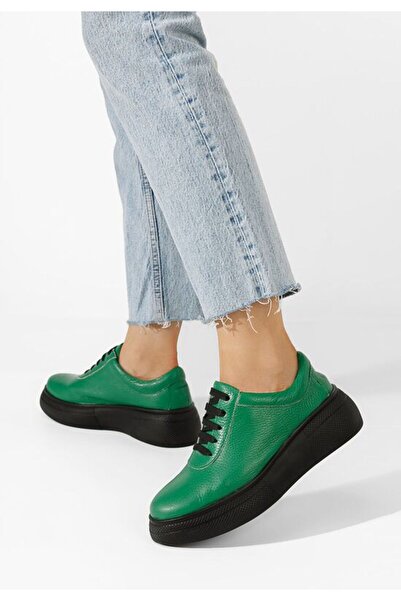 B T Shoes Πράσινα casual παπούτσια πλατφόρμας Νταλίσα