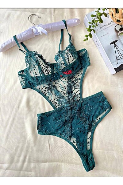 ARONA BODY SUİT brode ve işlemeli