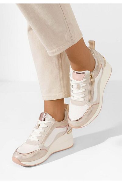 B T Shoes White Kalista platform sneakers