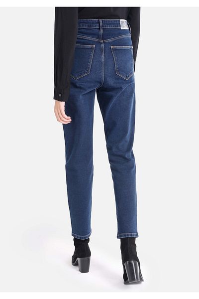 Colin's 896 Maria Mom Fit High Waist Shrinking Leg Women's Blue Jean Trousers