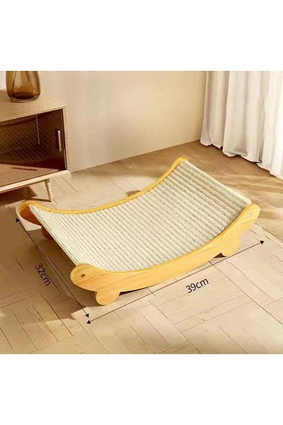 Choice S Wooden Cat Scratching Pads Multifuction Cats Sleeping Bed Detachable Wear-resistant Cat Scratch B.