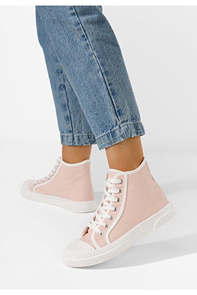 B T Shoes Tenisi Inalti Dama Roz Caneiro