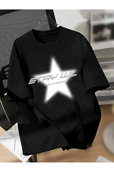 LAND MODA Tricou - Tricou ușor și confortabil cu mânecă scurtă, design cu ste...