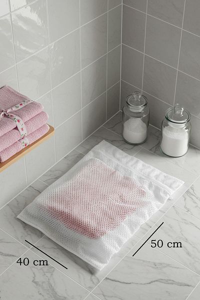 PARİS HOME Clothes Washing Net Bag 50X40 cm Washing Net Clothes Clothes Washing Net