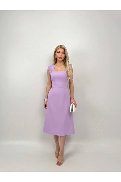 MAMMY Pearl Detail Midi Dress