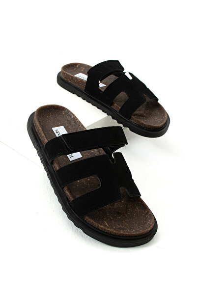 Neva'nın Butiği Veselé dámské pantofle se semišovou pohodlnou podrážkou na suchý zip