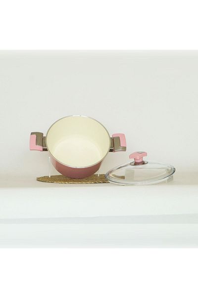 Bonera 22 cm Pink Ceramic Deep Pot