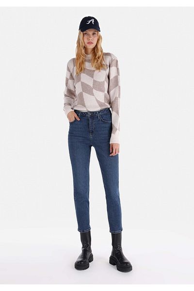Colin's 891 Maya Slim Fit Mid Waist Shrinking Leg Women's Blue Jean Trousers