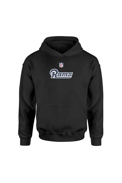 Pisa Art Суичър с качулка Los Angeles Rams Iconic Siyah