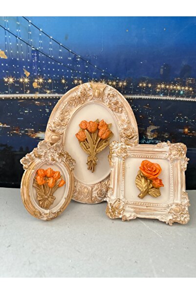 busraconcept Set de 3 picturi decorative de perete set de picturi mici
