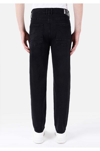 Colin's 046 Мъжки дънки Marco Loose Straight Fit Mid-Taily с прави крачоли, черни