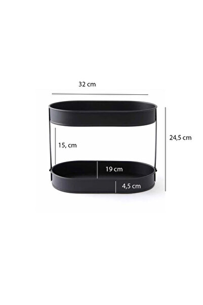 EVSTYLE 2-рівневий багатофункціональний практичний органайзер - чорний