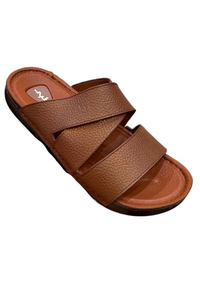 Handmade Genuine leather slippers,with a comfortable medical leather sole for those who suffer from heel pain