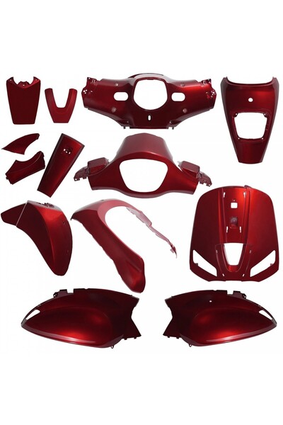 monero MONDIAL WING 50İ KAPORTA SETİ KIRMIZI SCOOTER