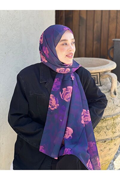 Modakaşmir Rosa Desen Nesir Şal