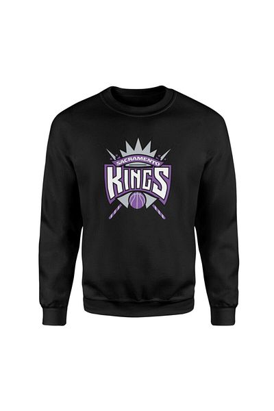 Pisa Art Унисекс суитшърт Siyah Sacramento Kings