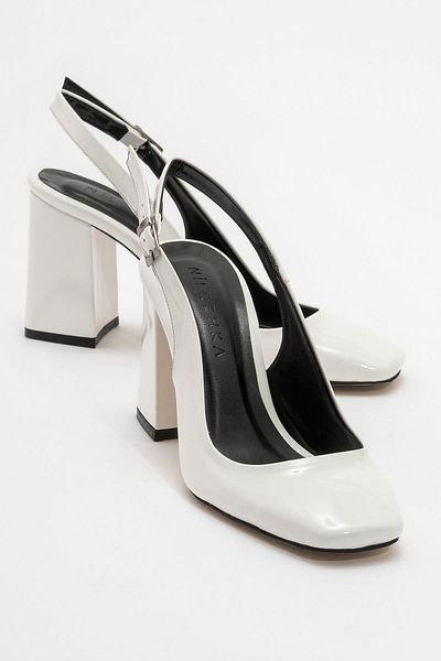 Niloshka PESCA White Patent Leather Women's Shoes