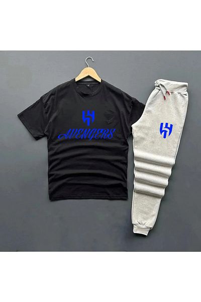 Pisa Art Al-Hilal Avengers World Record Special Design T-shirt-Sweatpants Combination