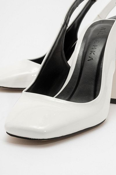 Niloshka PESCA White Patent Leather Women's Shoes