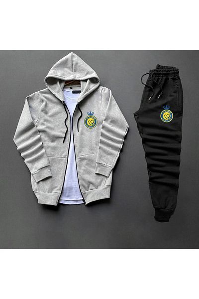 Pisa Art Al-Nassr Saudi Arabia Full-Zip Sweat-Sweatpants Combo Child and Adult