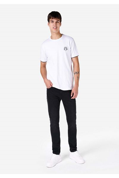 Colin's 035 Мъжки черни дънки Ryan Skinny Fit с висока талия и тесни крачоли