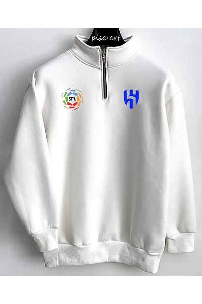 Pisa Art Al-Hilal Saudi Arabia Pro League Special Design Μισό φερμουάρ ιδρώτας