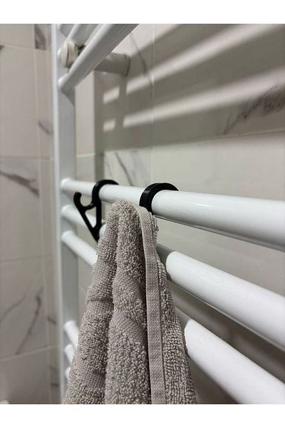 BRKStorm Σετ κρεμάστρα για πετσέτες μπάνιου 2 τεμαχίων με γάντζους κυψελωτό 2 τεμαχίων