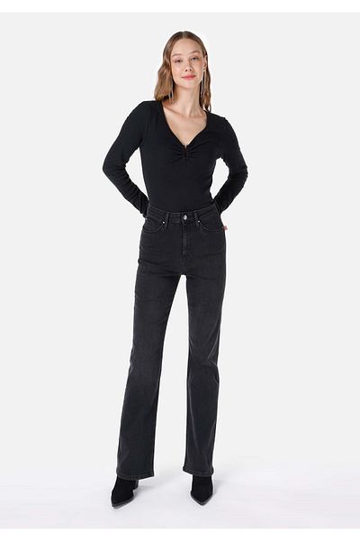 Colin's 791 Monica Regular Fit Γυναικείο Μαύρο τζιν παντελόνι