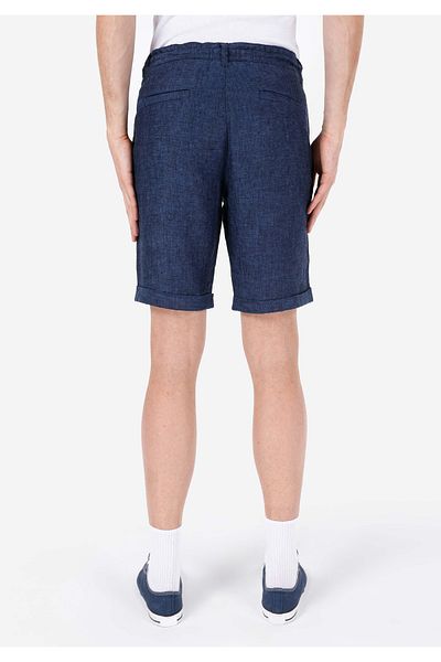Colin's Regular Fit Mid Waist Plain Men's Navy Blue Shorts