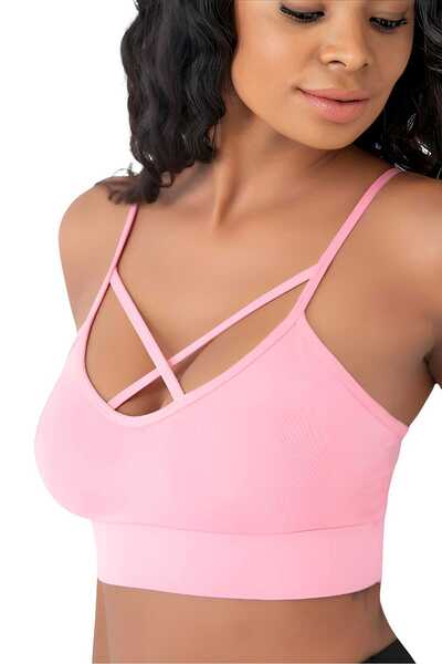 Tezzgelsin Γυναικείο σταυρός Λεπτομερές Crop Γυναικείο μπουστάκι