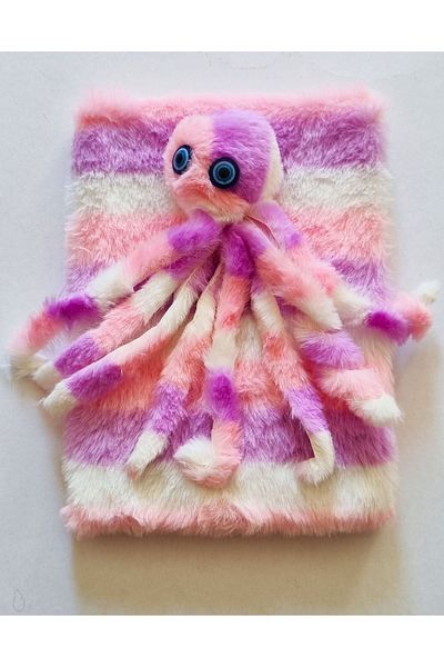 Modellino Octopus Plush Scrapbook Daily Memory Modelist Striped Notepad 80 Sheets - Color Options