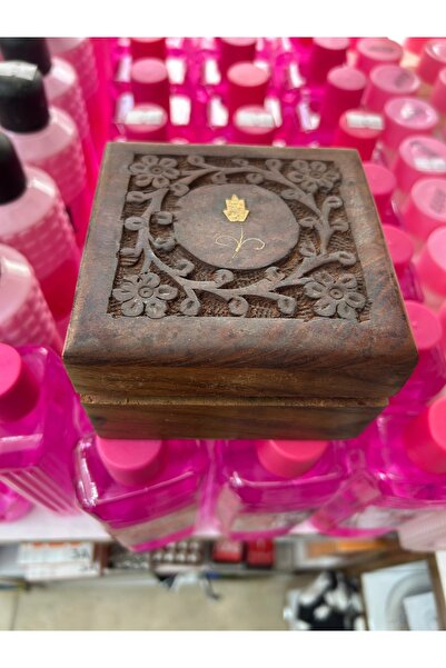 OSMANLI Çok Amaçlı İşlemeli Ahşap Oymalı Aksesuar Kutusu