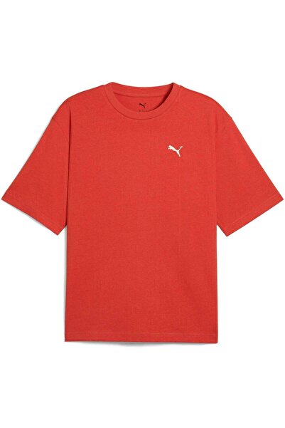Puma T-shirt Puma Wardrobe Ess Boxy Tee, Red, Men