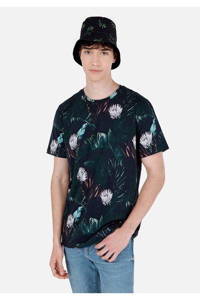 Colin's Tricou cu mânecă scurtă pentru bărbați, verde, cu decolteu rotund, cu croiala normală
