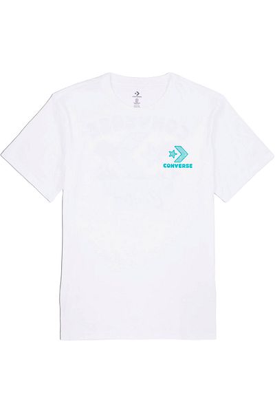 converse T-shirt Converse Con T-shirt M Con Nature Centre Tee, Λευκό, Ανδρικό