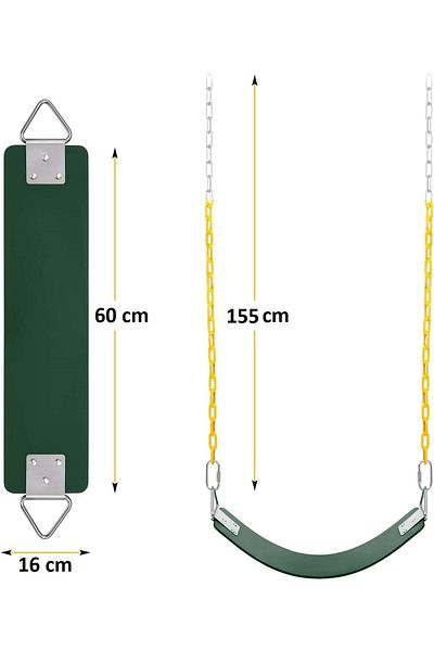 Generic Iron wall swing with swing seat and chains for outdoor activities