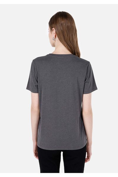 Colin's Tricou cu mânecă scurtă, antracit, cu decolteu rotund, cu imprimeu