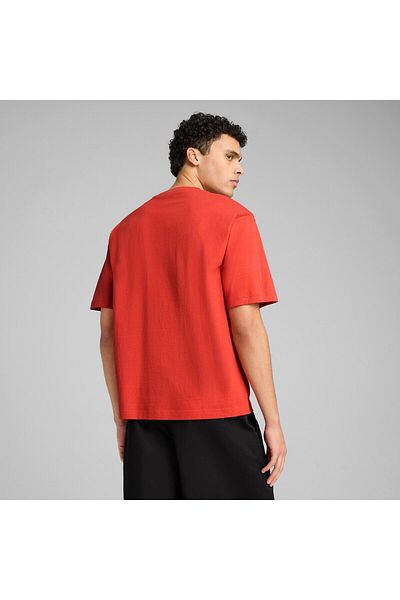 Puma T-shirt Puma Wardrobe Ess Boxy Tee, Red, Men