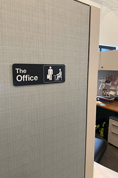 a life in games The Office - Πινακίδα Πόρτας Γραφείου – Κομψό και Μοντέρνο Δι...