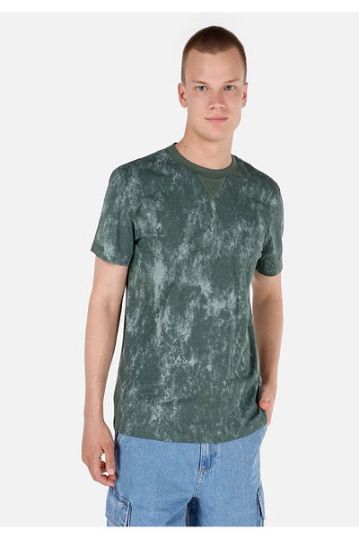 Colin's Tricou verde pentru bărbați - mâneci