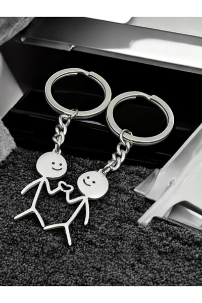 SOSYETEZGAHI 2 bucăți Breloc cuplu de îndrăgostiți cu inimă breloc drăguț și ...