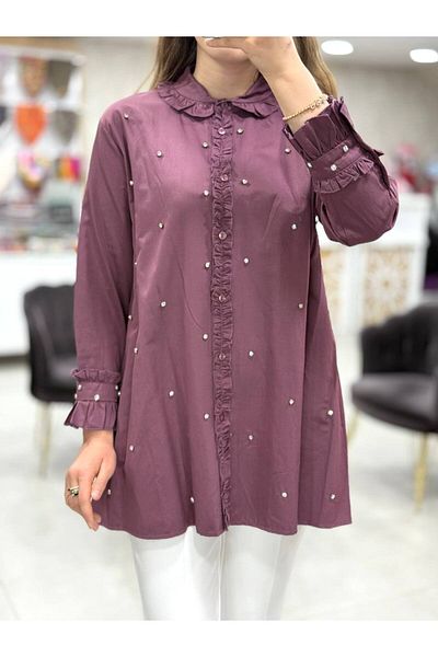 Magazin Stoned Cotton Satin Tunic