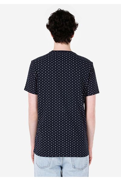 Colin's Regular Fit Round Neck Printed Men's Navy Blue Short Sleeve T-Shirt