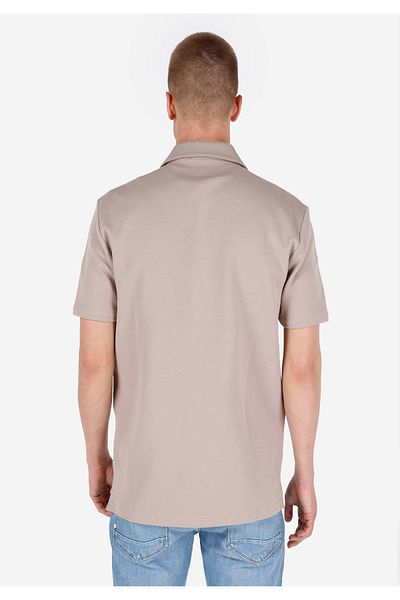 Colin's Mâneci polo pentru bărbați bej