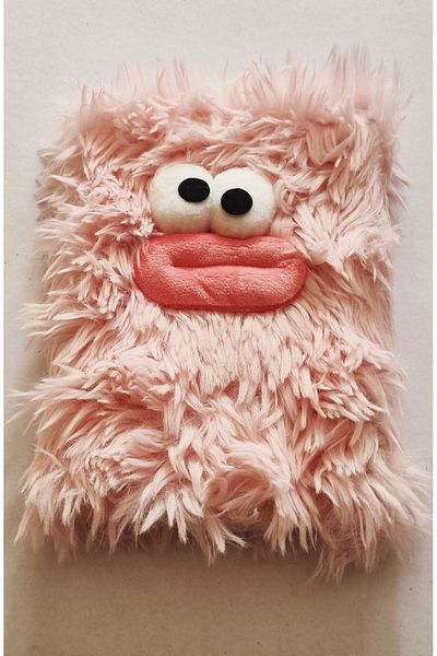 Modellino Fluffy Monster Plush Scrapbook 80 Sheets with Selectable Colors
