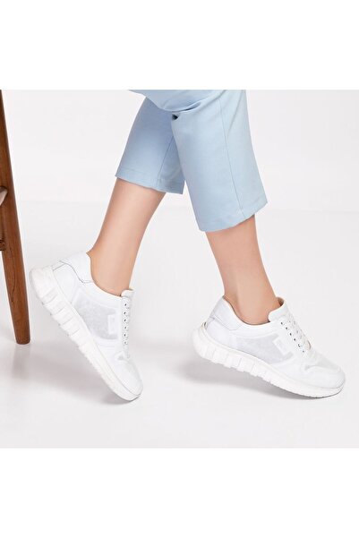 DİA COMFORT Dia Comfort Women's Diabetic Full Orthopedic Leather Sports Shoes
