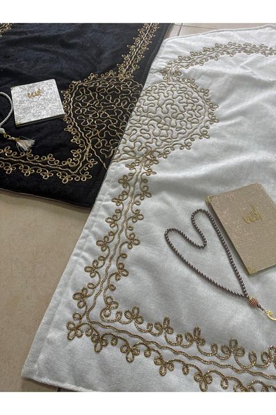 CONSTRAİN Heart Prayer Rug Matching and Prayer Rug Matching Prayer Rug Bride and Groom Bundle