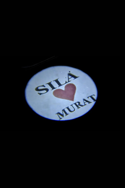 Home Kalpli Kişiye Özel İsimli Pilli Kapı Altı Logo 2'li - Montajsız Oto Akse...