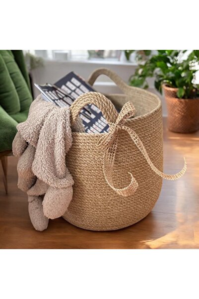 Bohemahomedecor Плетений джутовий кошик декоративний кошик для квітів подарун...