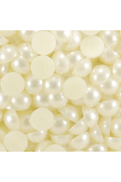 PASAMİA 8 mm Cream Color Half Pearl 25 g (175-180 Pieces)